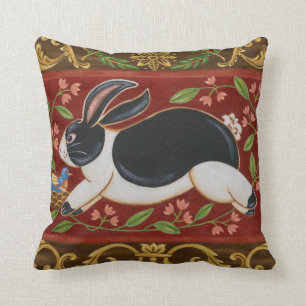 Folk Rabbit Cushion