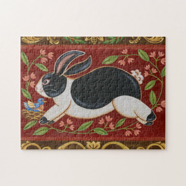 Folk Rabbit Jigsaw Puzzle (Horizontal)
