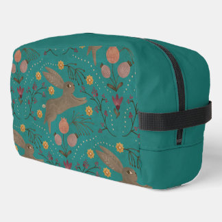 Folk Rabbits Dopp Kit