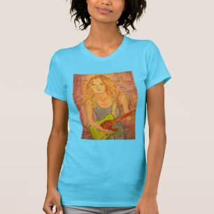 folk rock girl playin' electric T-Shirt