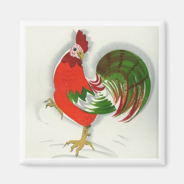 Folk Rooster #1 Magnet (Front)