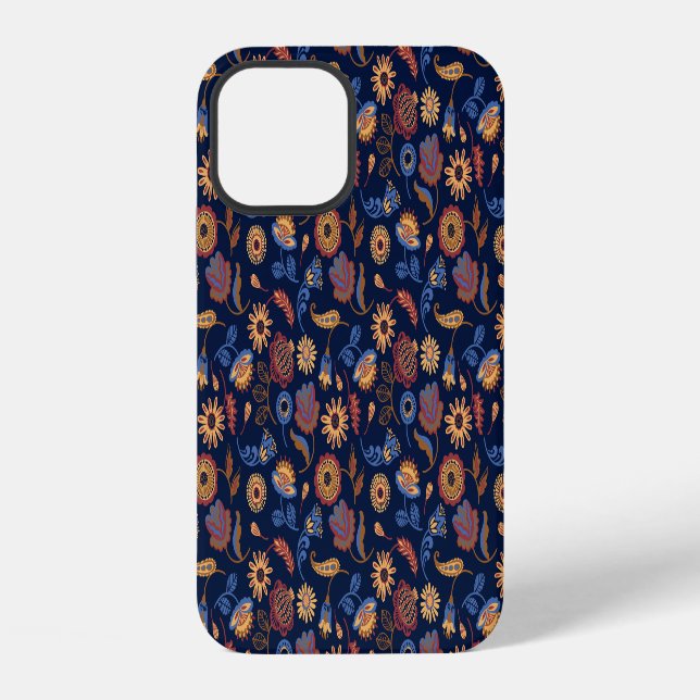 Folk Rustic Floral iPhone Case (Back)