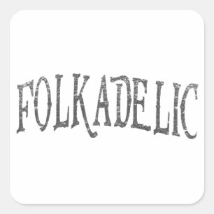 Folkadelic Square Sticker
