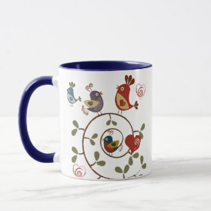 Folkart Birds Mug