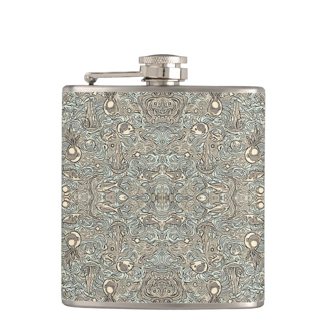 FolkArt Hip Flask (Front)