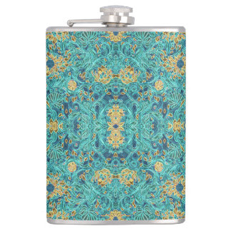 FolkArt Hip Flask