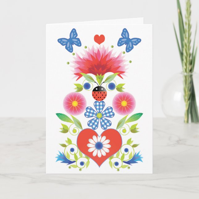 Folkfest Greeting Card (Front)