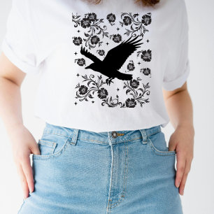 Folklore Crow Forest Raven ForestCore Aesthetic Tri-Blend Shirt