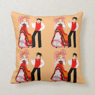 Folklore d'Alsace, France Cushion