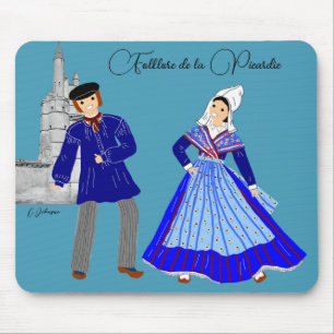 Folklore de la Picardie, France Mouse Mat