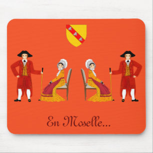 Folklore de Moselle, Lorraine, France  Mouse Mat