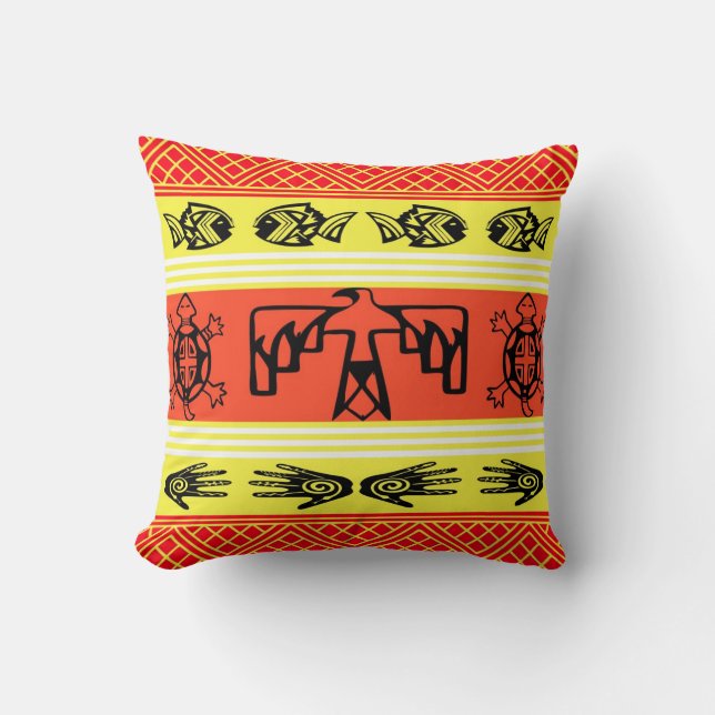 Folklore design cushion (Front)