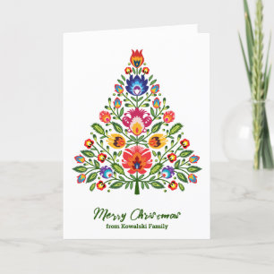 Folklore Enchantment: A Lowicz-inspired Christmas Holiday Card