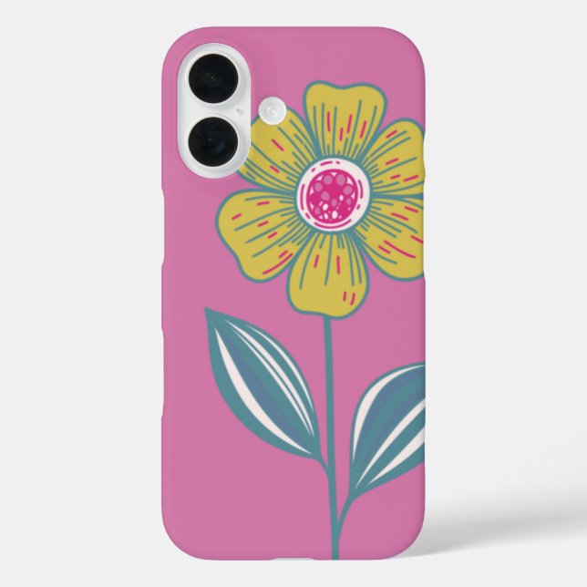 Folklore Flower iPhone Cover (Back)