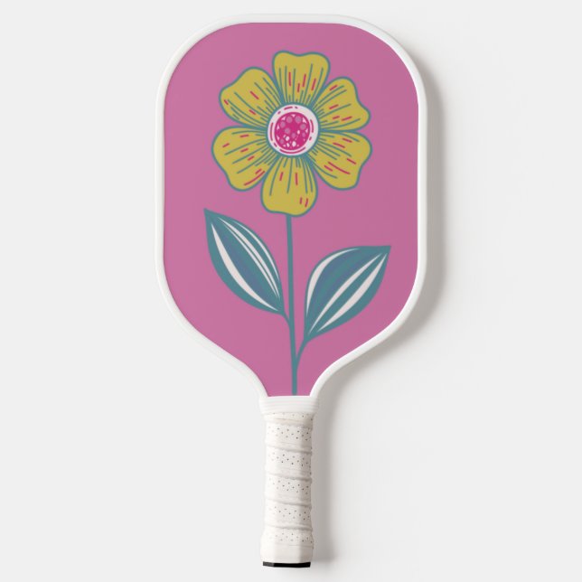 Folklore Flower Pickle Ball Paddle (Back)