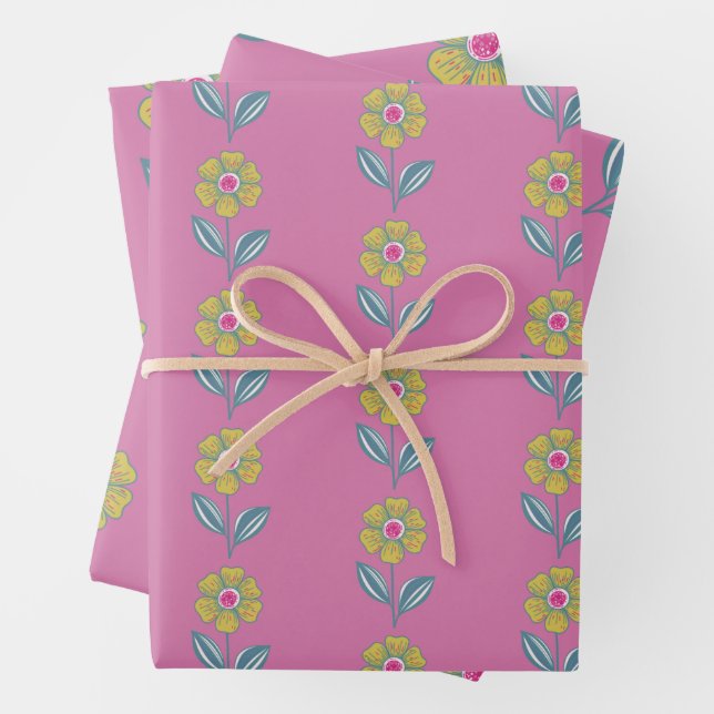Folklore Flower Wrapping Paper (In situ)