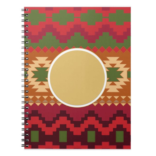 Folklore Nordic Pattern | Personalised Gifts Decor Notebook (Front)