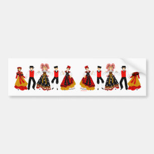 Folklore of Alsace, France Bumper Sticker
