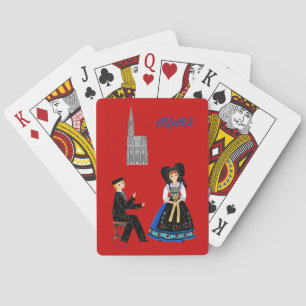 Folklore of Alsace, France Playing Cards