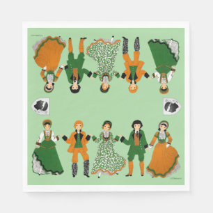 Folklore of Corsica, France Napkin