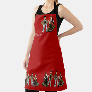 Folklore of Seebach, Alsace, France Apron