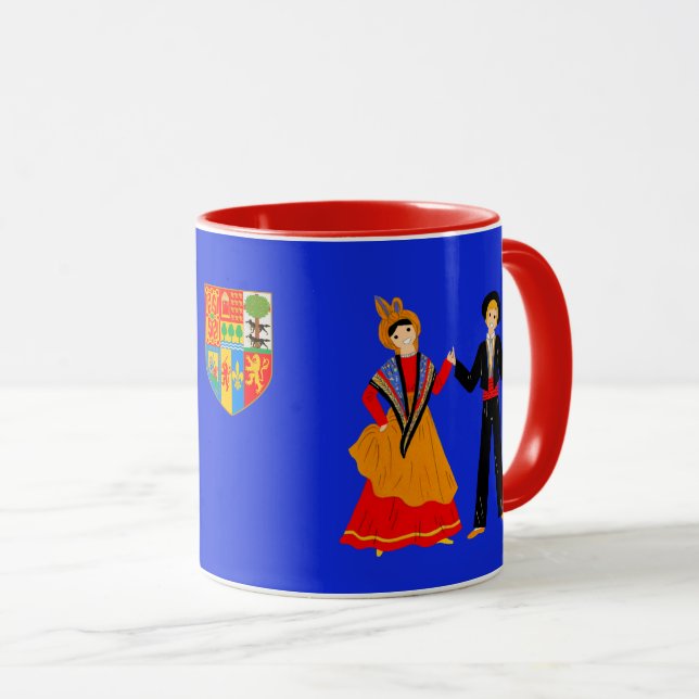 Folklore of the Basque Country, France Mug (Front Right)