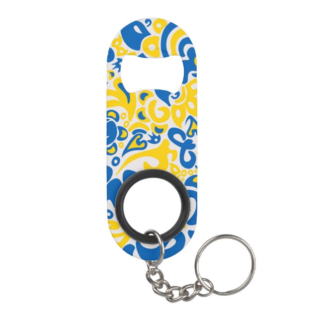 Folklore pattern with Ukrainian flag colours  (Back)