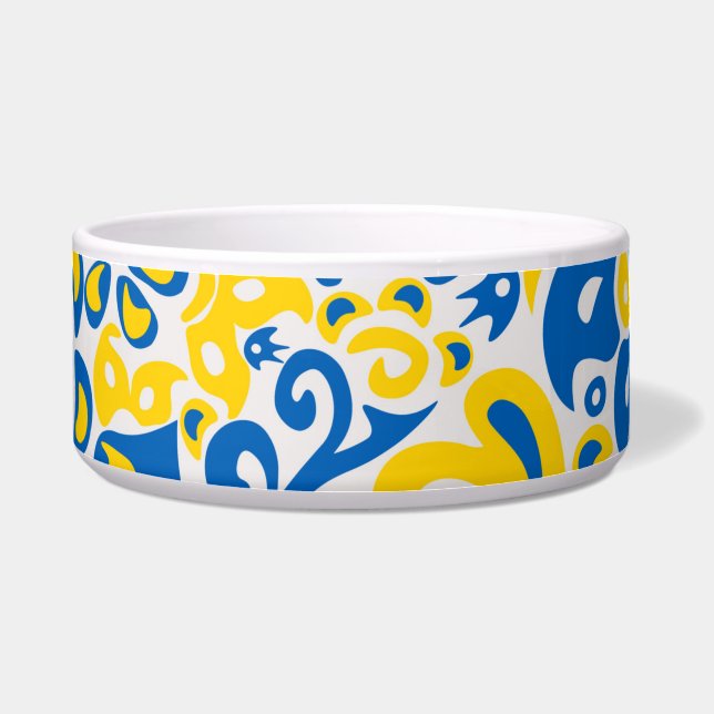 Folklore pattern with Ukrainian flag colours (Front)