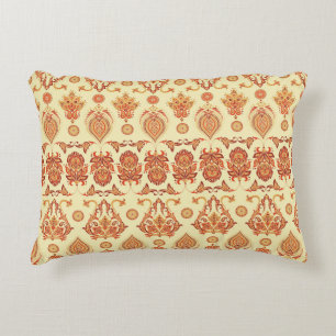 Folkloric Batik Floral Ethnic Pattern Decorative Cushion