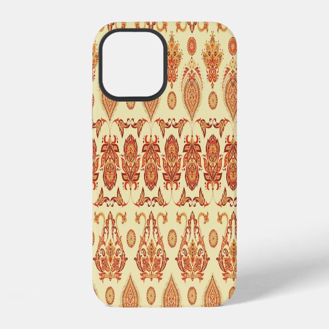 Folkloric Batik Floral Ethnic Pattern iPhone Case (Back)
