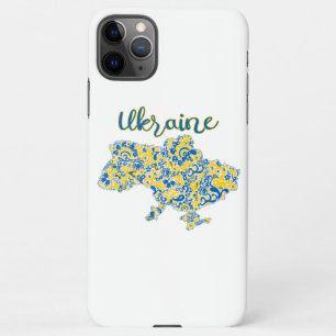 Folkloric pattern and Ukraine typography iPhone 11Pro Max Case
