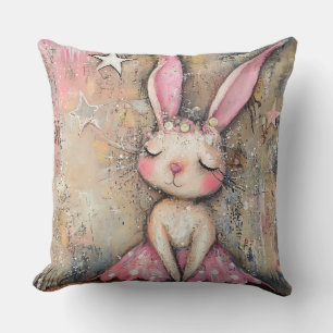 Folksy Bunny  Cushion