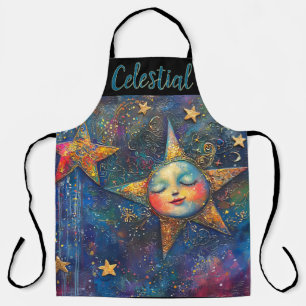 Folksy Celestial Apron