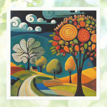 Folksy Country Scene 