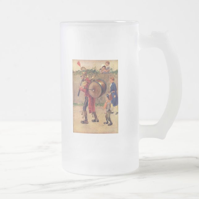 Folktale Frosted Glass Beer Mug (Right)