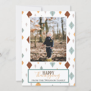 Folky Fall Photo Holiday Card