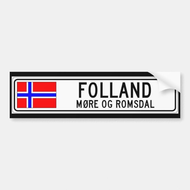 Folland, More Og Romsdal Bumper Sticker (Front)