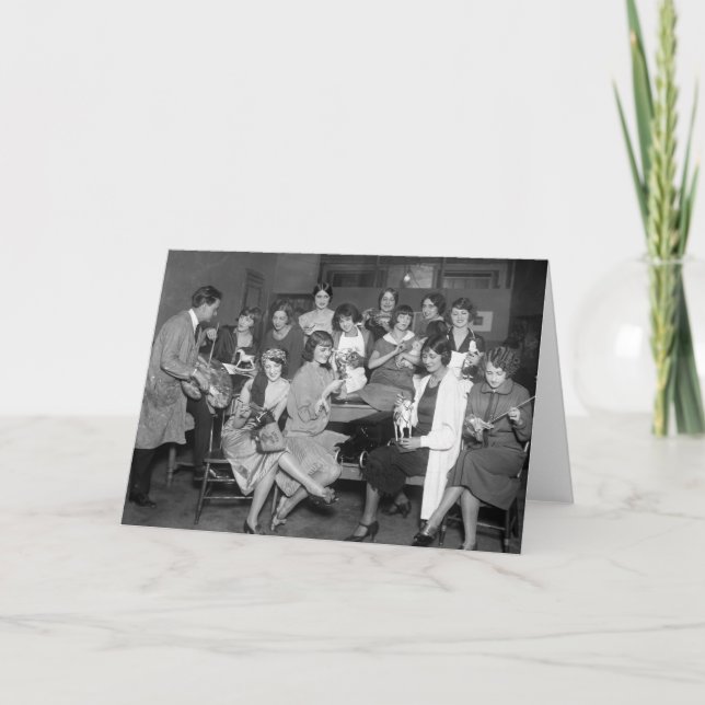 Follies Girls with toys, early 1900s Card (Front)