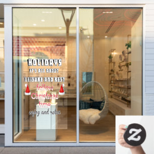 Follow Christmas time Window Cling