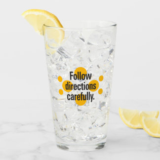 Follow directions carefully Orange Spots Glass