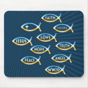 Follow Him   Christian Community Mouse Mat