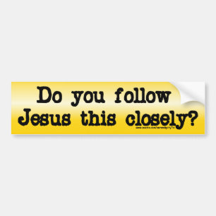 Follow Jesus Bumper Sticker