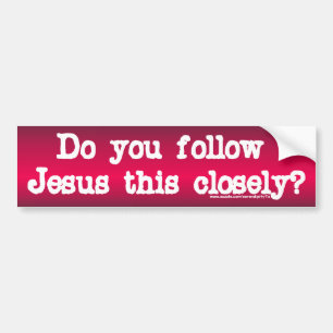 Follow Jesus Bumper Sticker