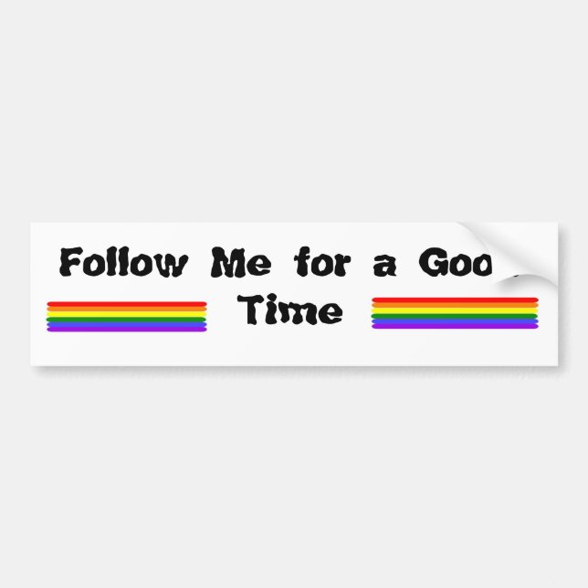 Follow Me Bumper Sticker (Front)