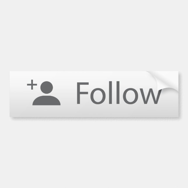 Follow Me Bumper Sticker (Front)