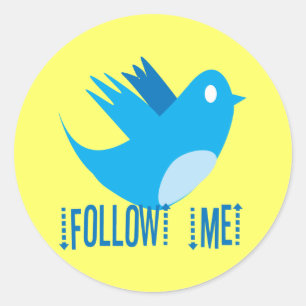 Follow Me Classic Round Sticker