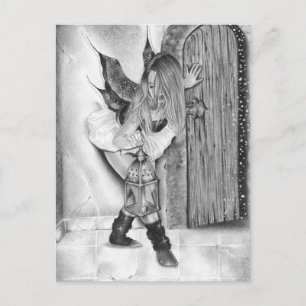 Follow Me Fairy Christmas Holiday Postcard