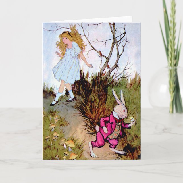 Follow me - I'll take you to Wonderland! Holiday Card (Front)