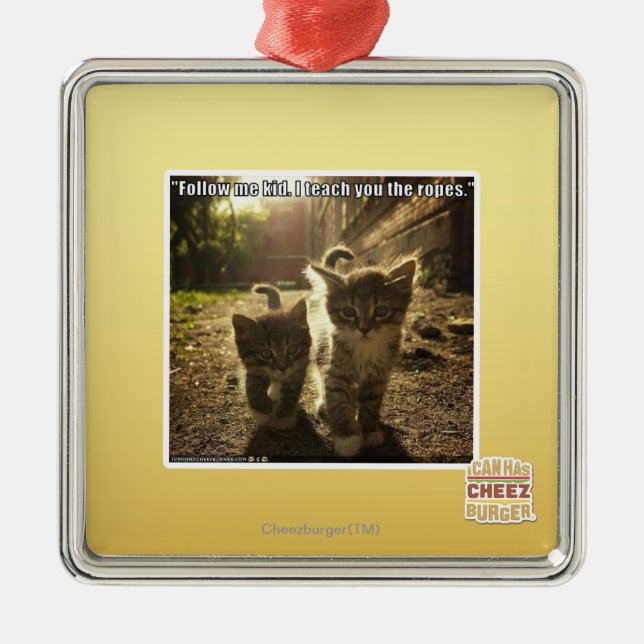 Follow Me Kid Metal Tree Decoration (Front)