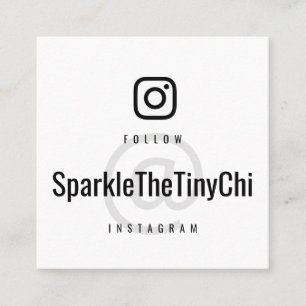 Follow Me On Instagram Pet Business Card
